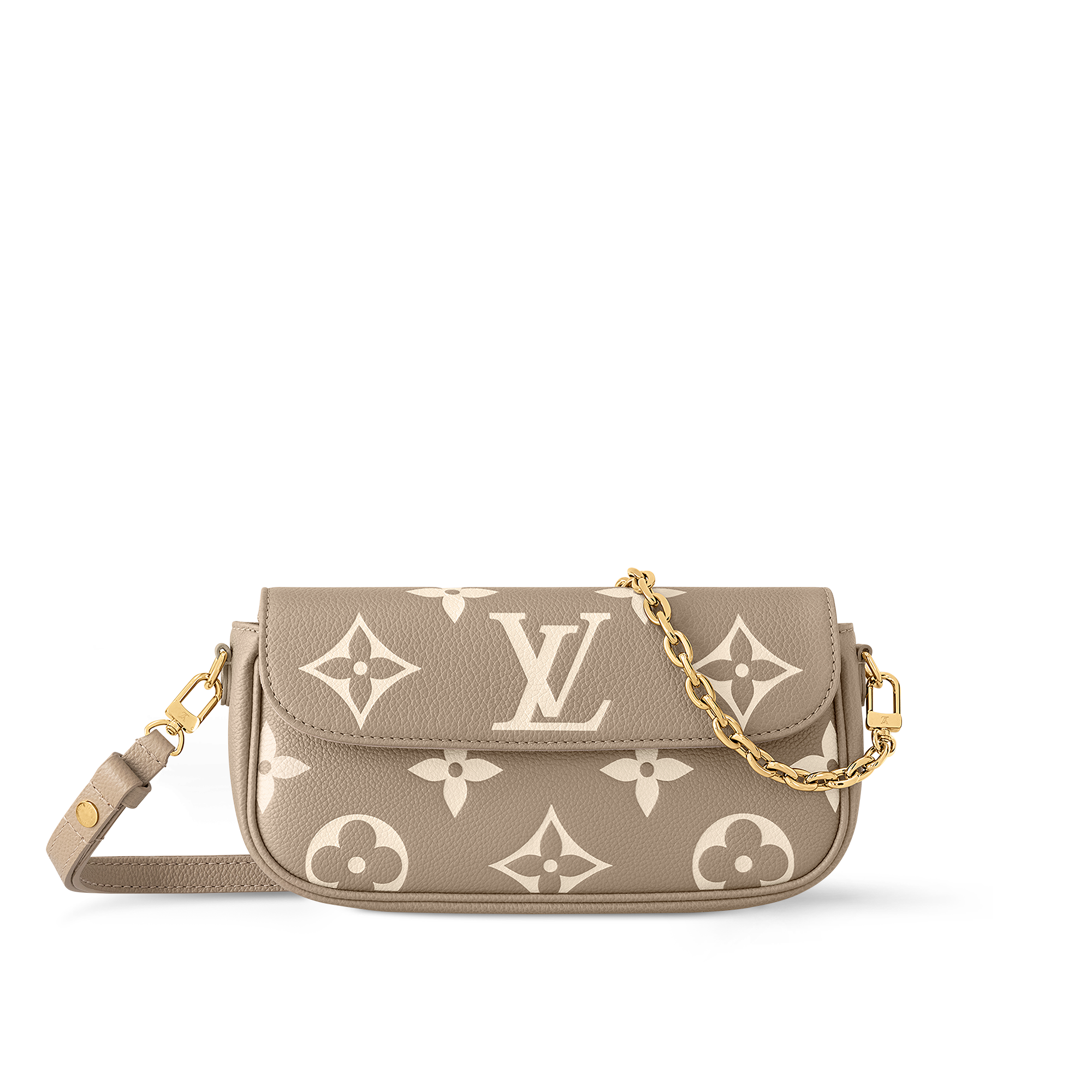 Wallet On Chain Ivy Bicolour Monogram Empreinte Leather - Wallets 